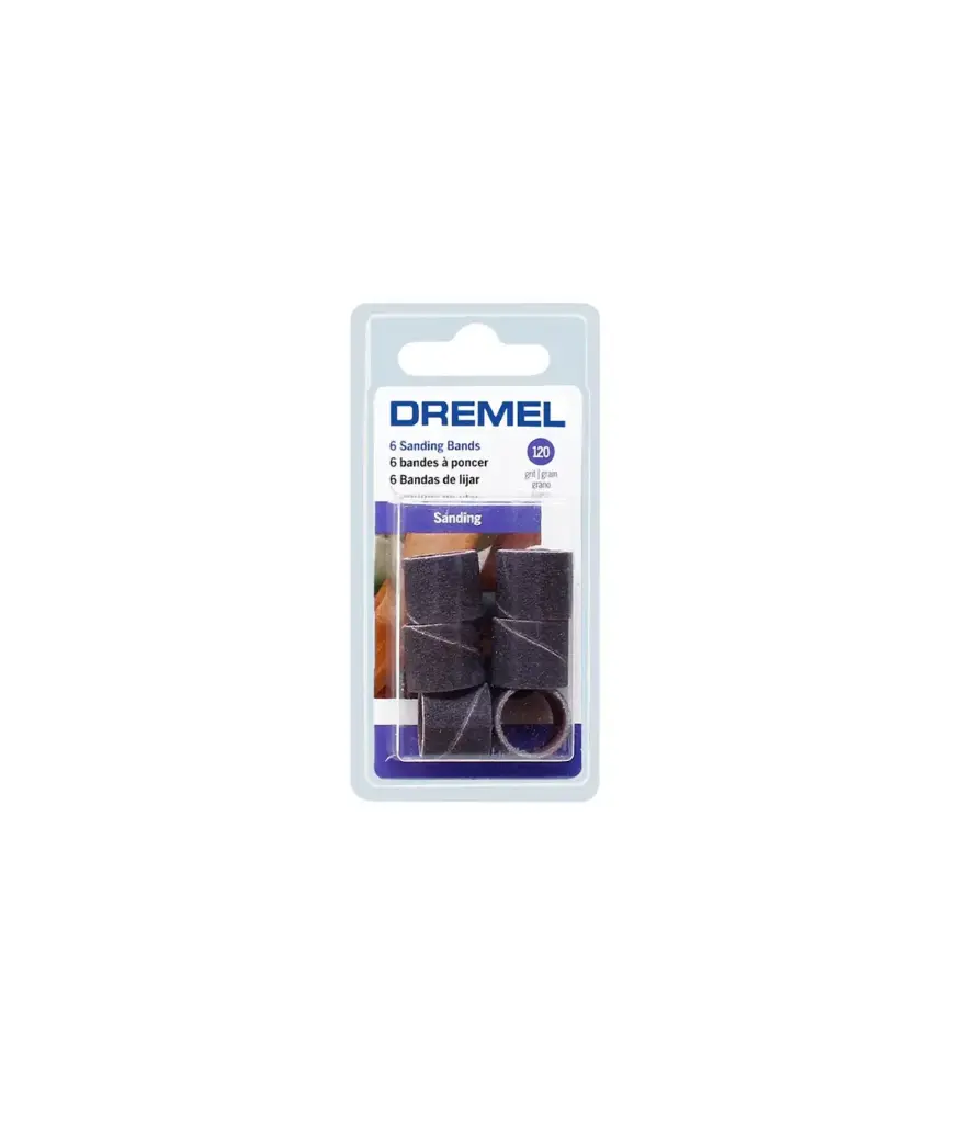 KIT de accesorios p/rectific. (6pzs) lija cilindrica N.60 1/4P DREMEL