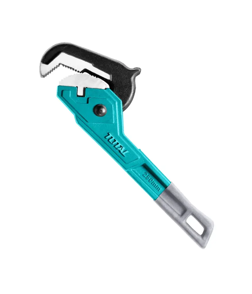 Llave de tubo 10" 14-40mm TOTAL Industrial c/rachet m/antideslizante