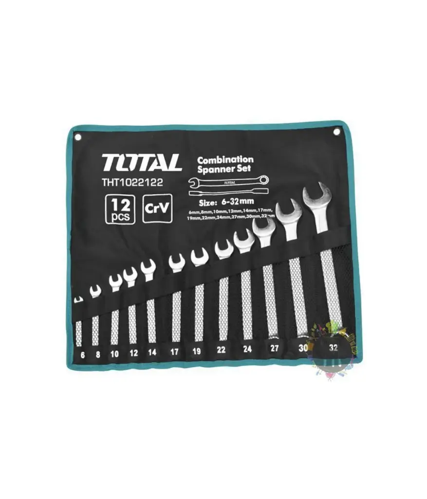 Llave de corona juego (12 Pzas) 6-32mm TOTAL Industrial (THT1022122)