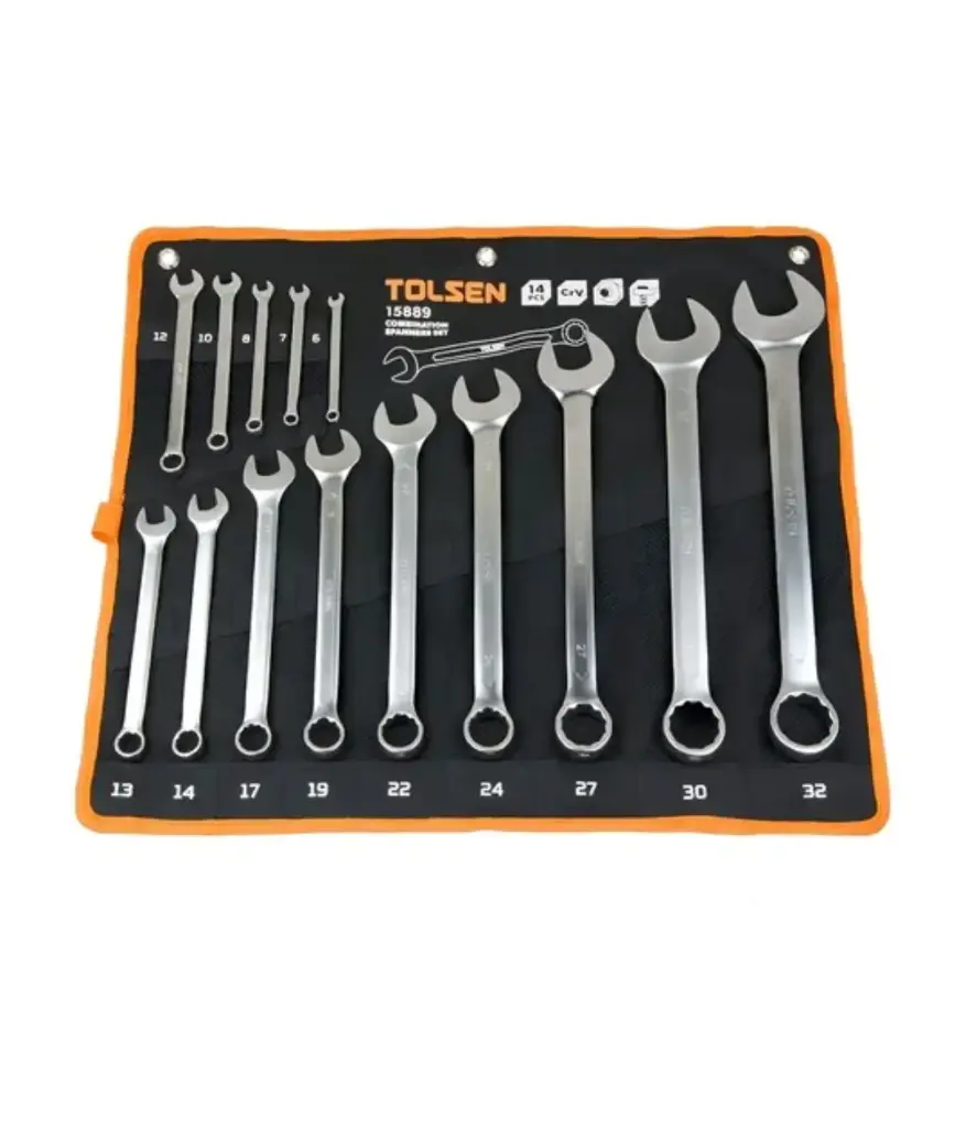 Llave de corona juego (14 Pzas) TOLSEN 6-32mm 15889