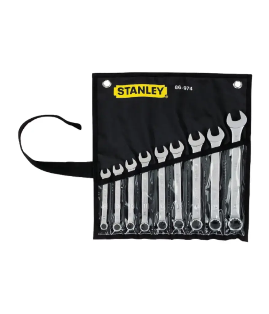 Llave de corona juego (9 Pzas) Acero Carbono 8-17mm