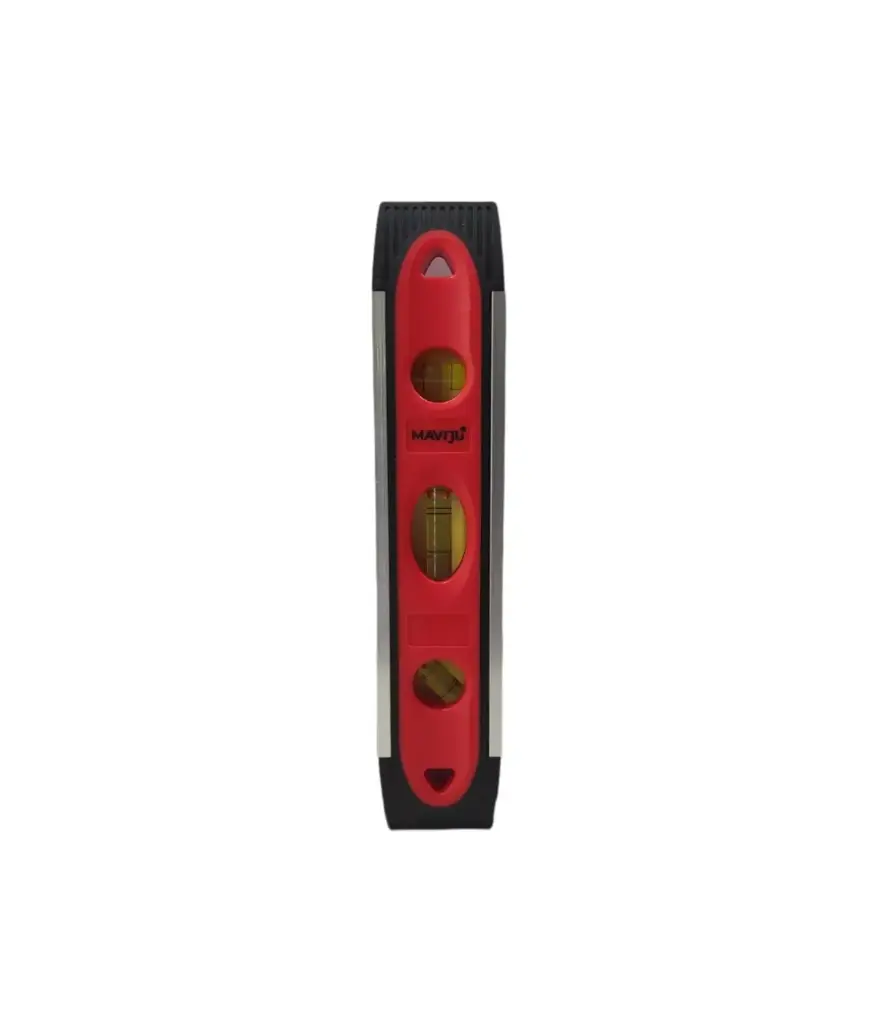 Nivel de aluminio 9" 3 gotas MAVIJU Torpedo magnetico (700108)