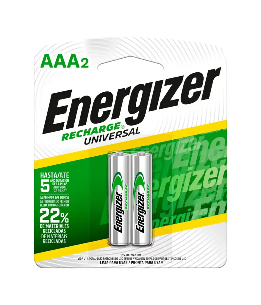 Pila AAA RECARGABLE par Energizer