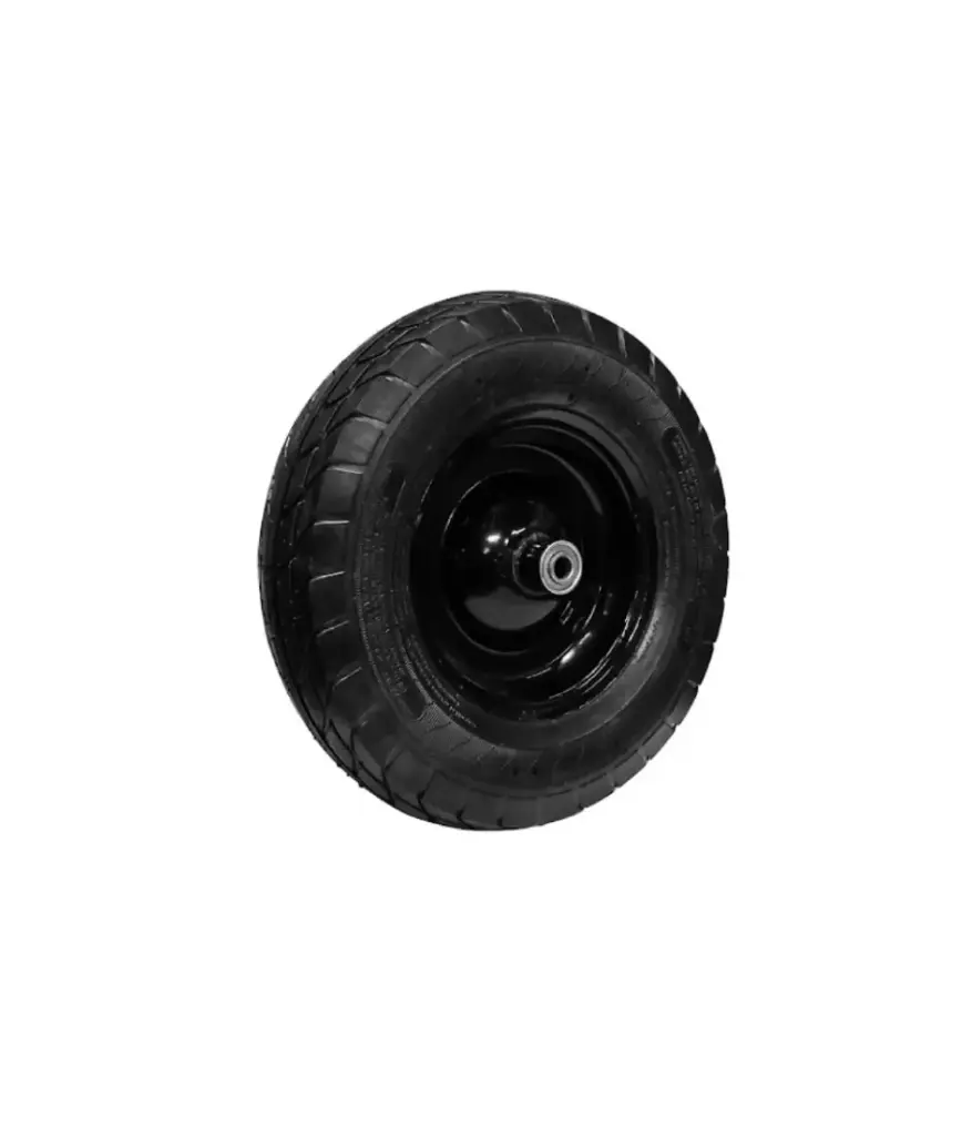 rueda p/carreta eje 5/8" Antipinchazo 16" LISA DIAMAND NEGRA JEM