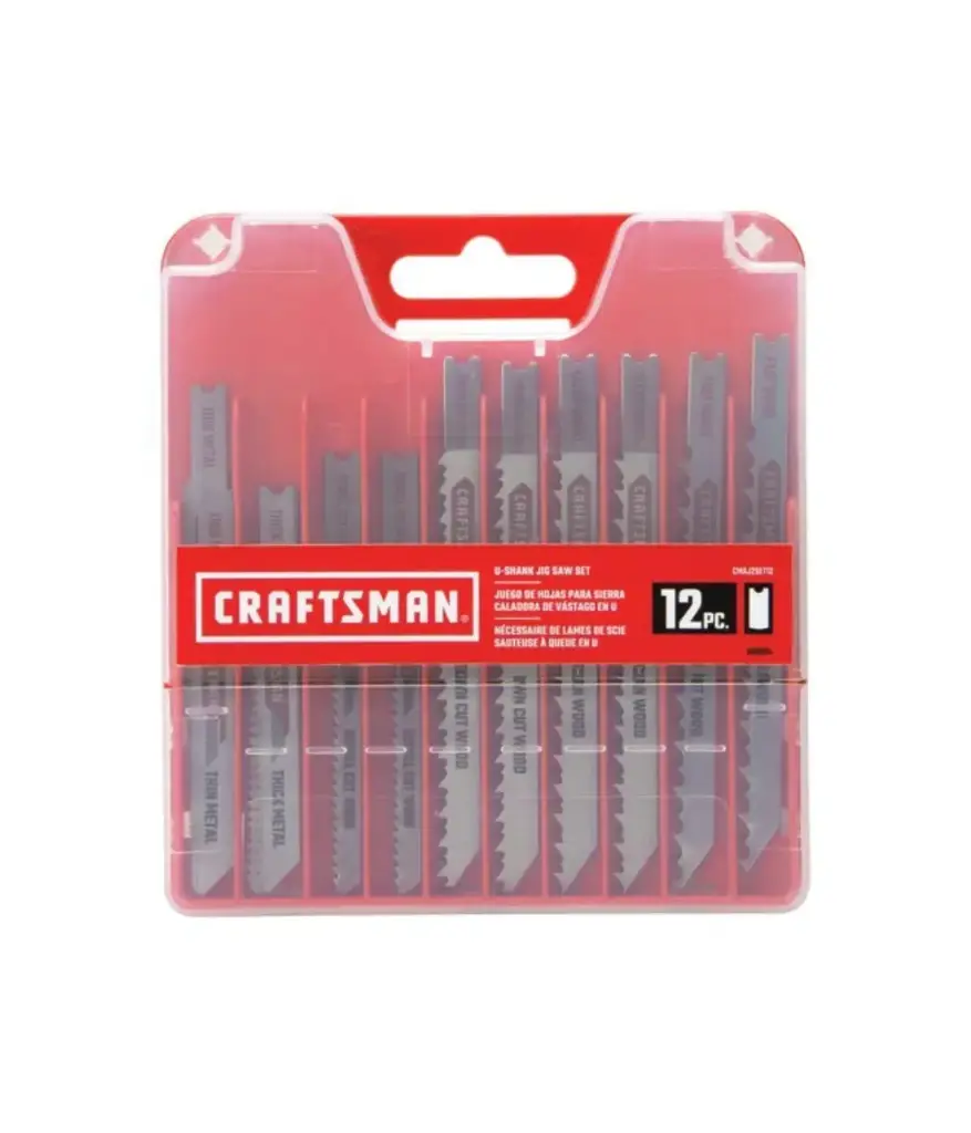 Sierra p/caladora p/meta-madera (Jgo 12 unid) (CMAJ2SET12) CRAFTSMAN