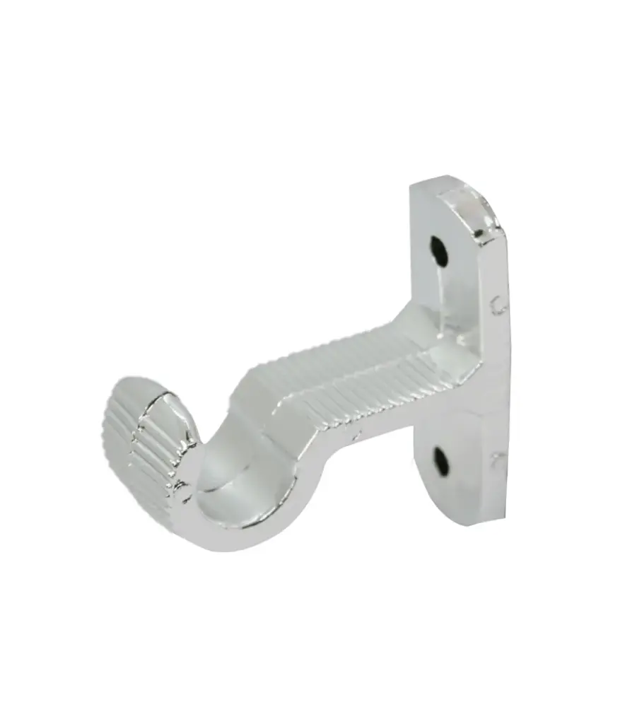 Soporte cromado 3/4 p/tubo de cortina (par)