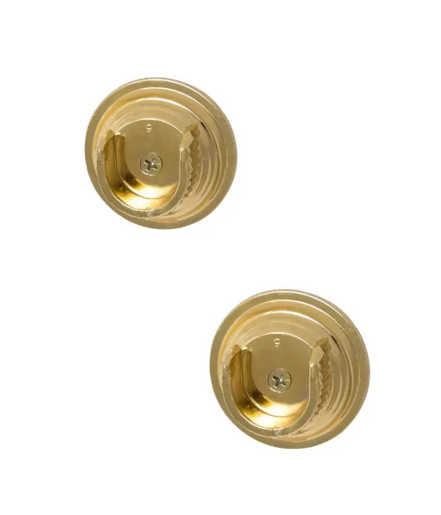 Soporte plafon doradoC6222-3/4 p/tubo cortina (par) abierto