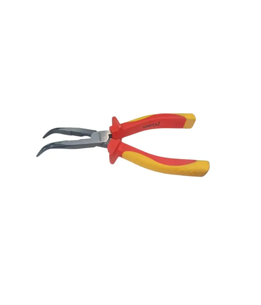 Pinza 7" punta curva (HE041018)  MAVIJU