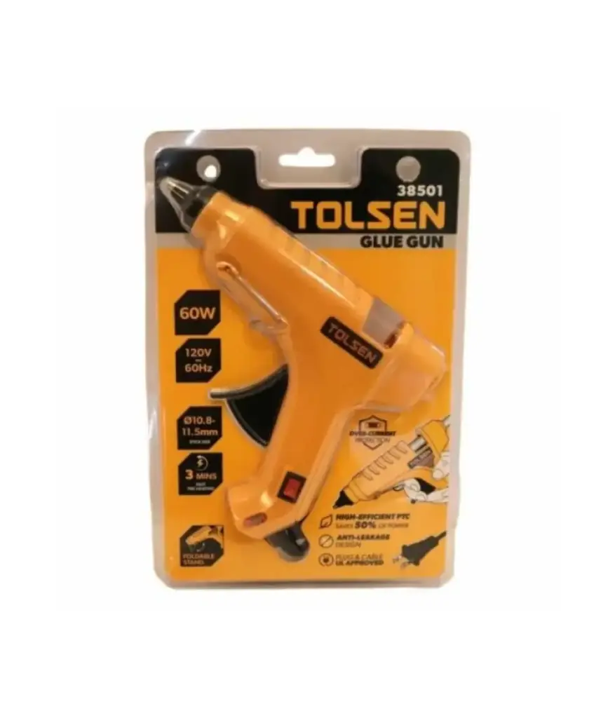 Pistola para silicon 60w 110v 38501 TOLSEN