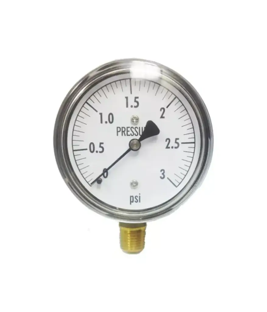 Manometro 3 PSI 1/4"NPT 2.5" baja presion KODIAK (KC25-3)