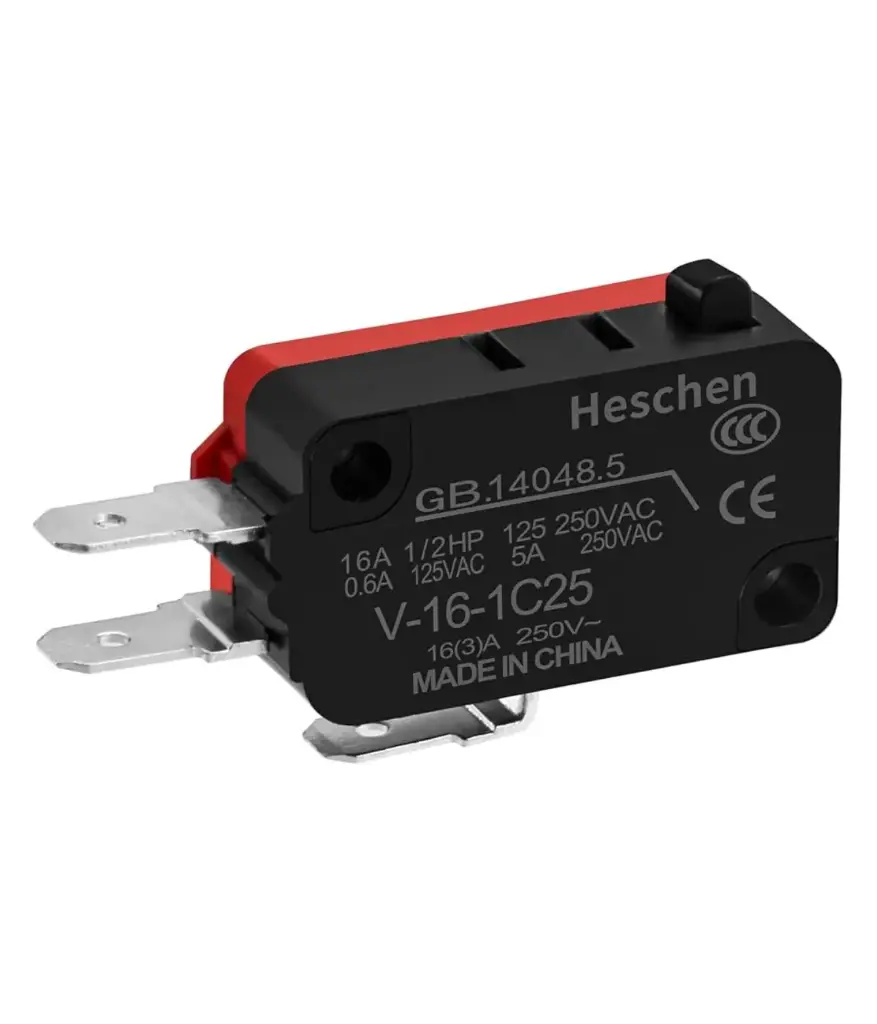 Microswitch MINI 16A 250 VAC (V-16-A) boton pequeño