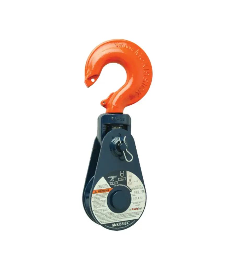 Polea 1 via 8" ACERO C/GANCHO MCKISSICK