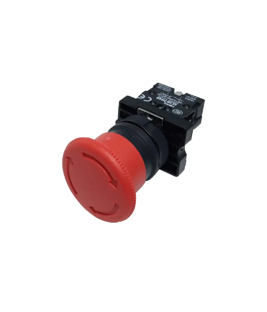 PULSADOR 22MM PLAST ROJO LUMINOSO GE (152511)