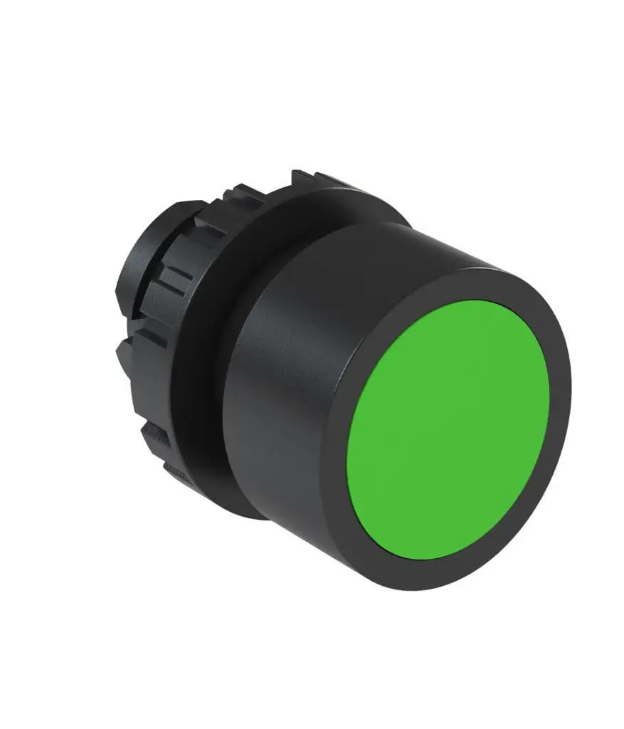PULSADOR 22MM PLAST VERDE LUMINOSO WEG (12931067/10186430)