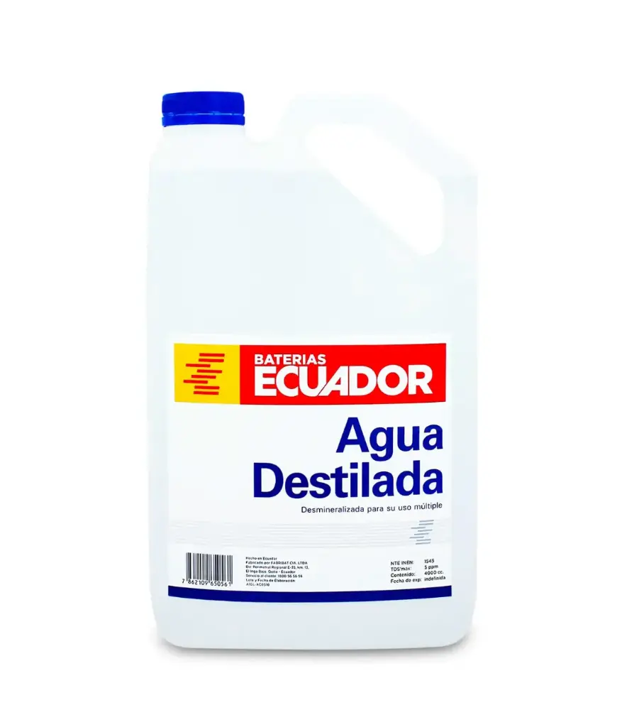 Agua p/bateria destilada gl