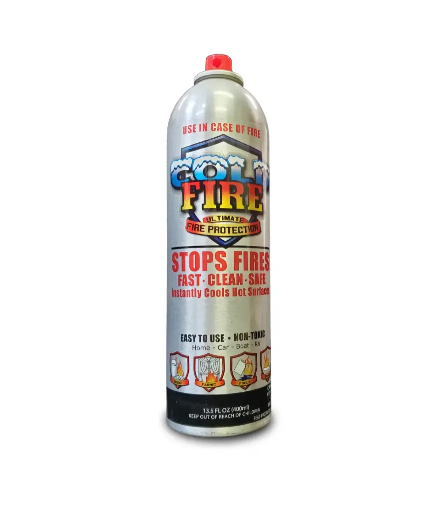 Extintor 16onz SPRAY apagado rapido COLD FIRE