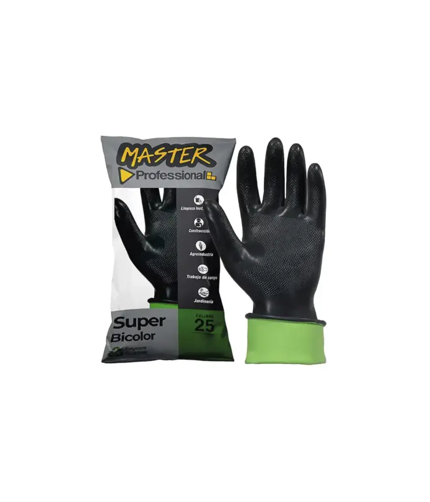 Guantes de caucho # 7 MASTER semi/industrial
