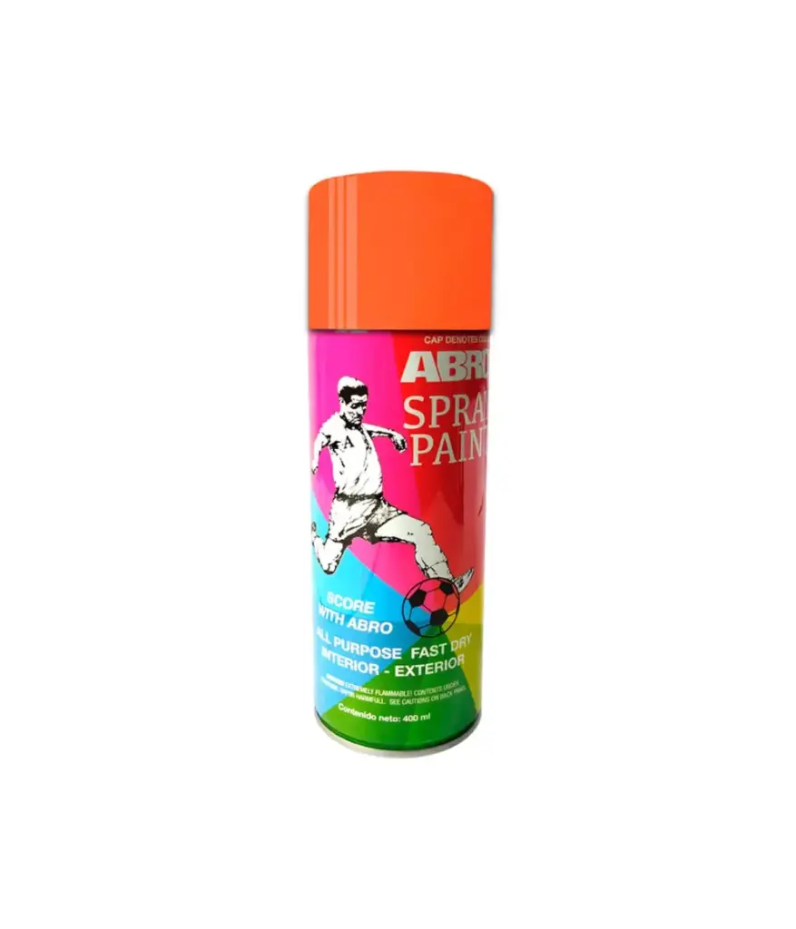 Pintura Spray Naranja abro ECONOMICO