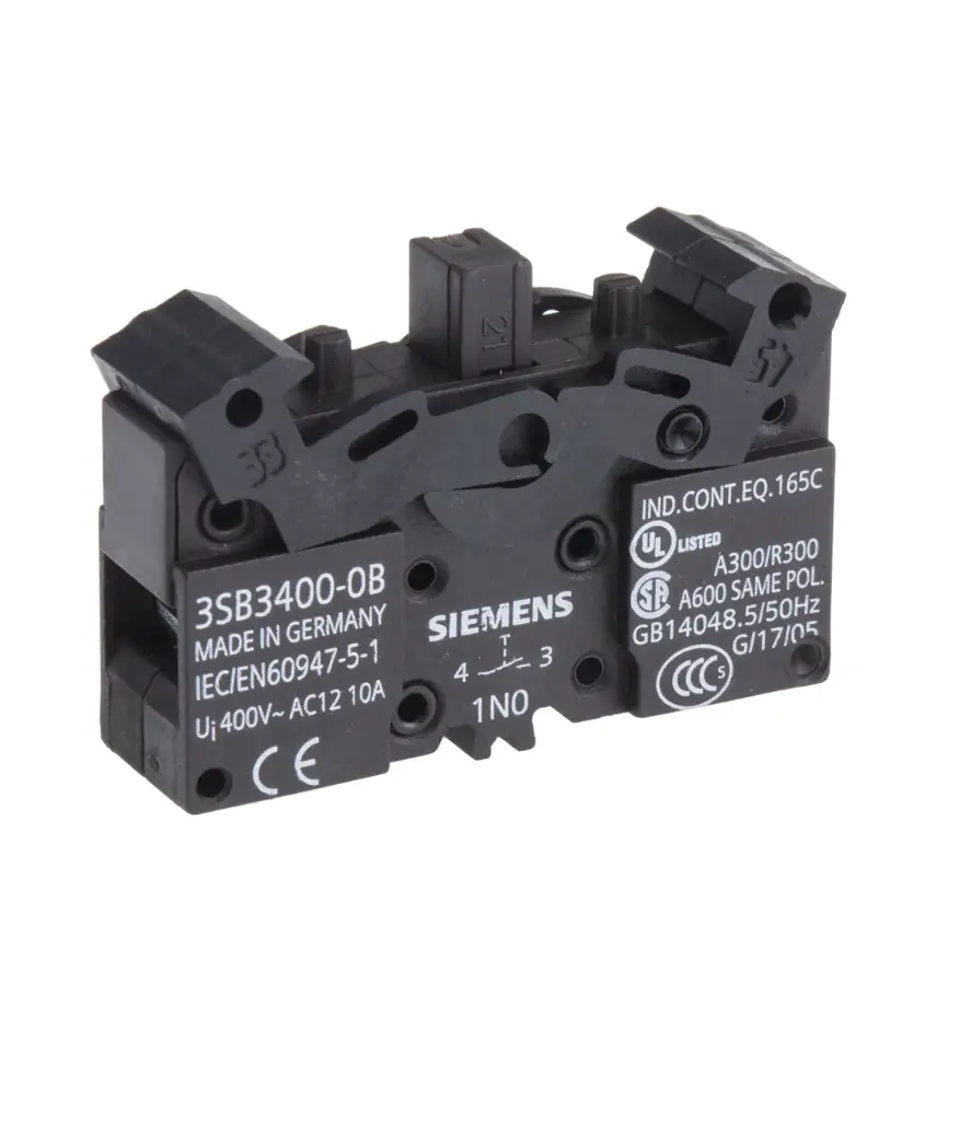 Bloque (N-O) 3SB3400-0B 1NA SIEMENS