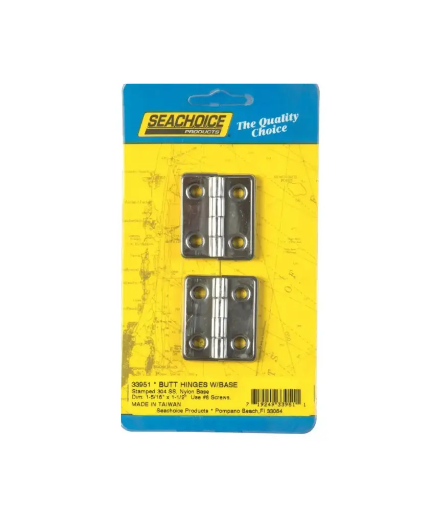 Bisagra ACERO INOX. 1 5/16*1 1/2 (33951)(7-0686) MARPAC/SEACHOICE