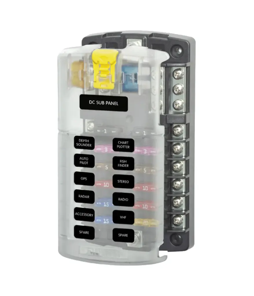 Bloque fusible 12 servicios (661-5026) BLUE SEA SYSTEMS