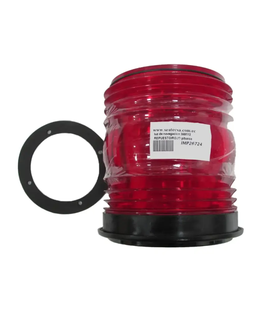 luz de navegacion 360/112 REPUESTO/ROJO p/barco 4" PERKO 1127