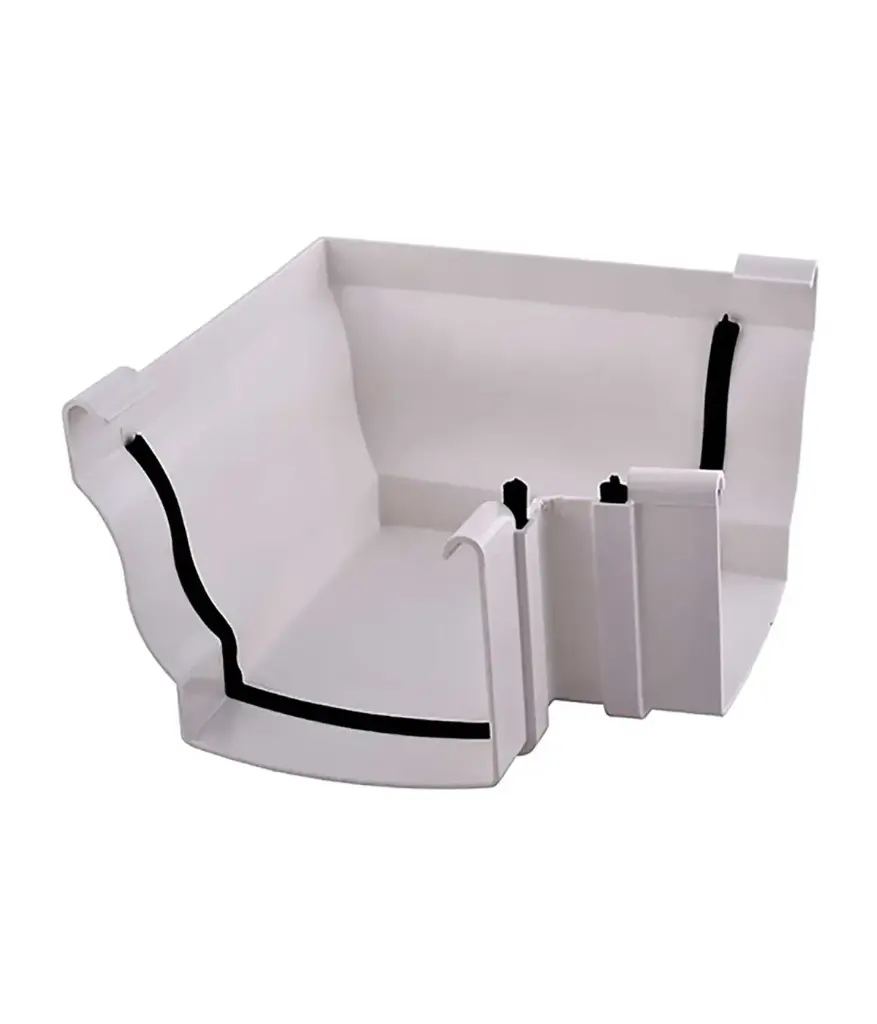 Canal Esquinero Externo PVC p/canal agua lluvia (unidad)