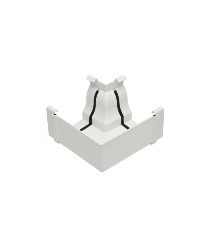 Canal Esquinero Interno PVC p/canal agua lluvia (unidad)