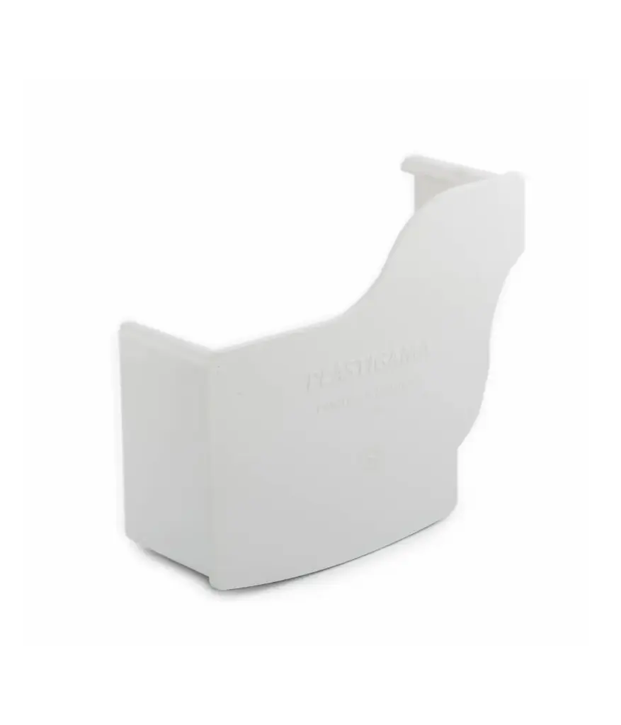 Canal Tapa izquierda interna PVC p/canal agua lluvia (unidad)