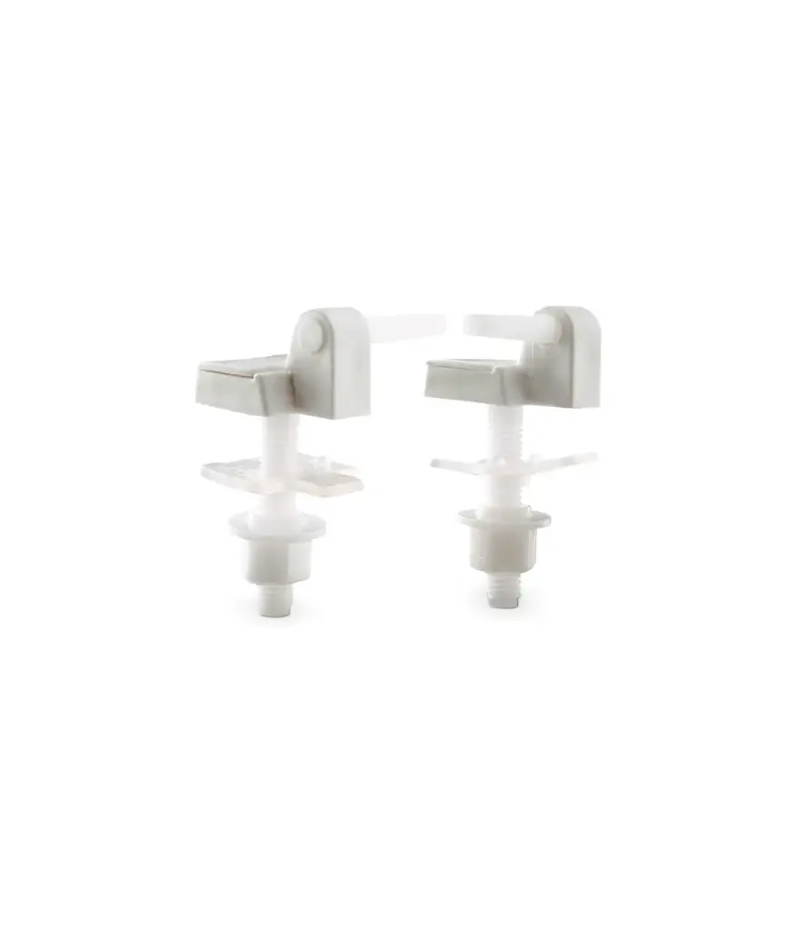Bisagra para asiento de inodoro Blanco EDESA