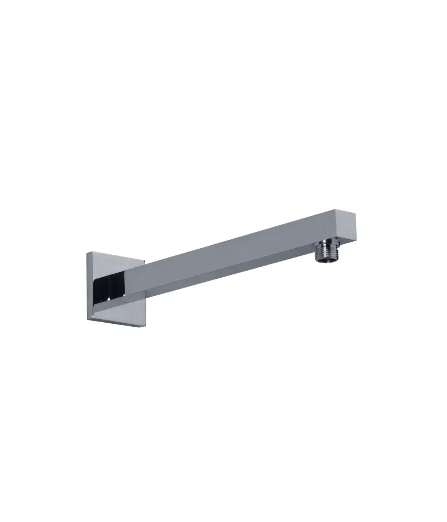 Ducha Cromada 8" c/brazo 40cm cuadrada ECONOMICA