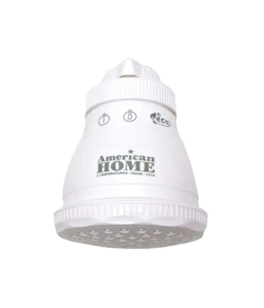 Ducha Electrica 1/2 blanca c/mang-resiste-brazo American Home