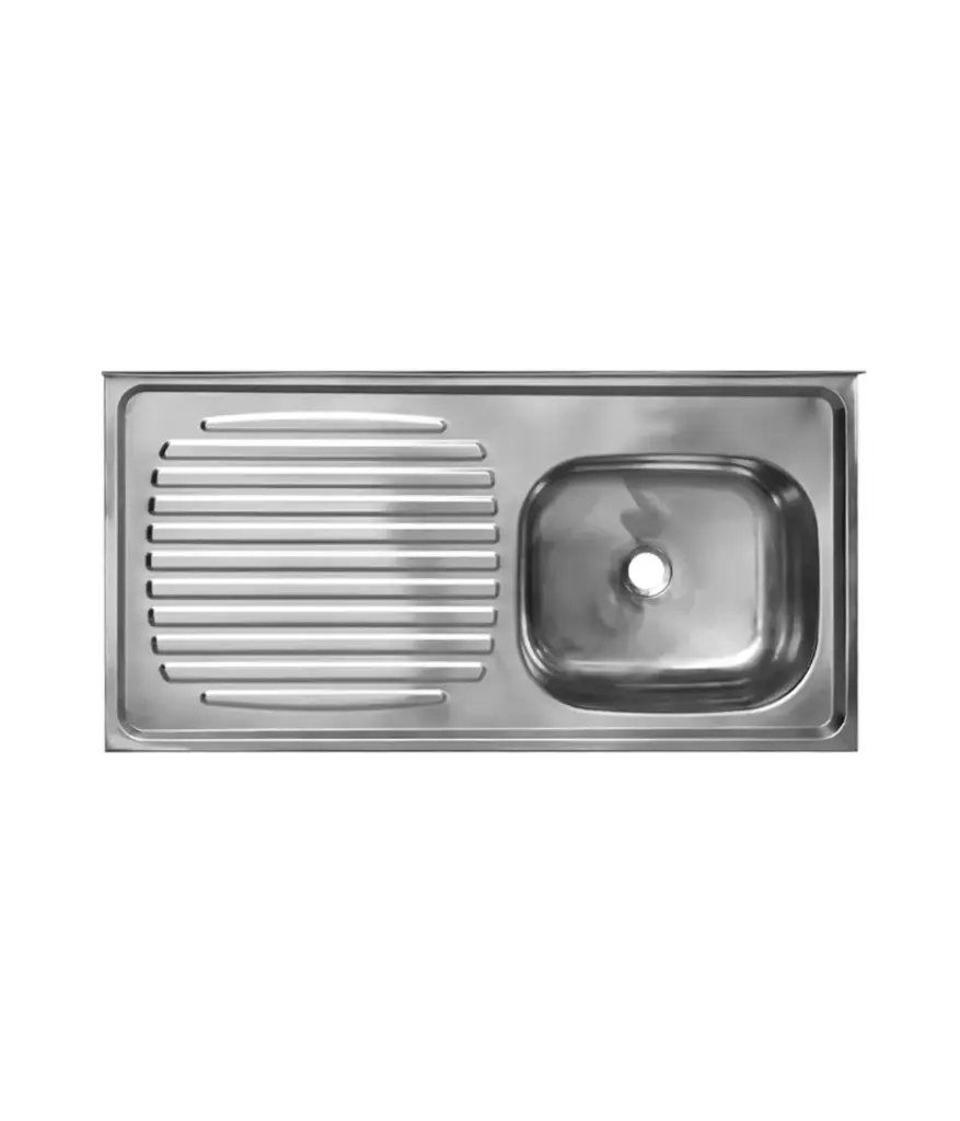 Lavadero freg 1pozo 50 x 50 inox. CENTURY s/rejilla