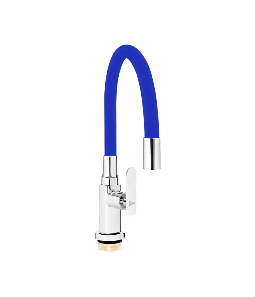 Valvula de cocina cuello flexible p/mesa 1/2" Colores surtido