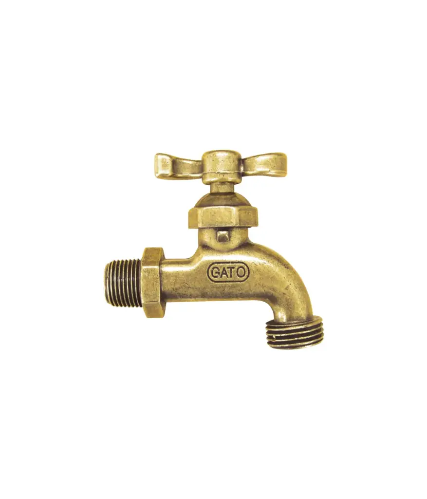 Valvula de jardin 1/2" laton antig. GATO (1345)