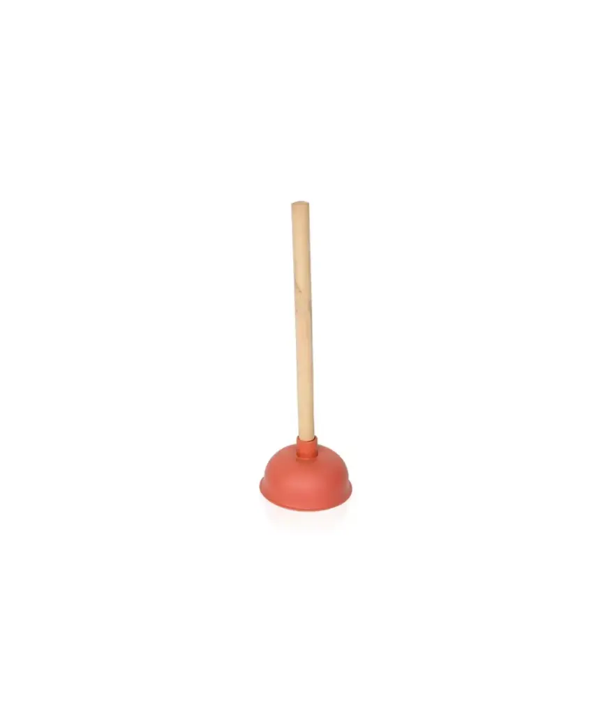Ventosa para inodoro mango de madera/plastico