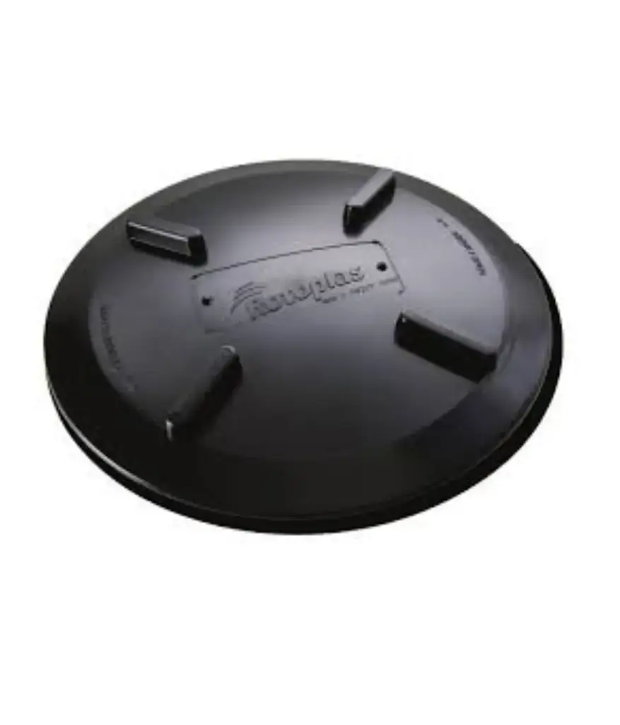 TAPA p/Tanque apilable Elevado (tapa click) negro c/arillo ROTOPLAST