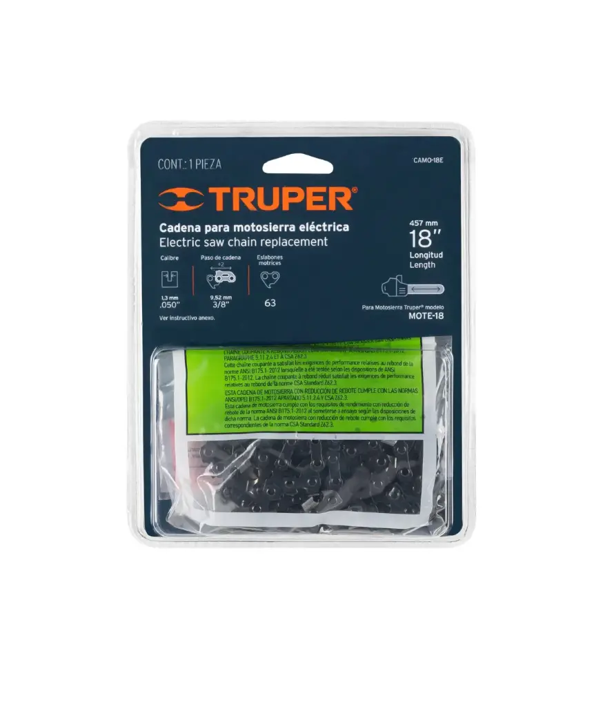 Repuesto p/motosierra CADENA 18" TRUPER