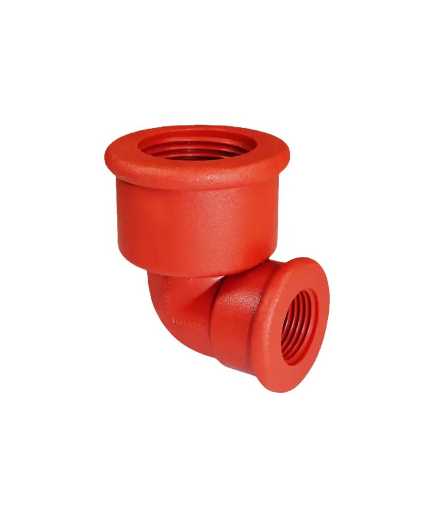 Codo reductor roscable PP 1" x 3/4" x 90°