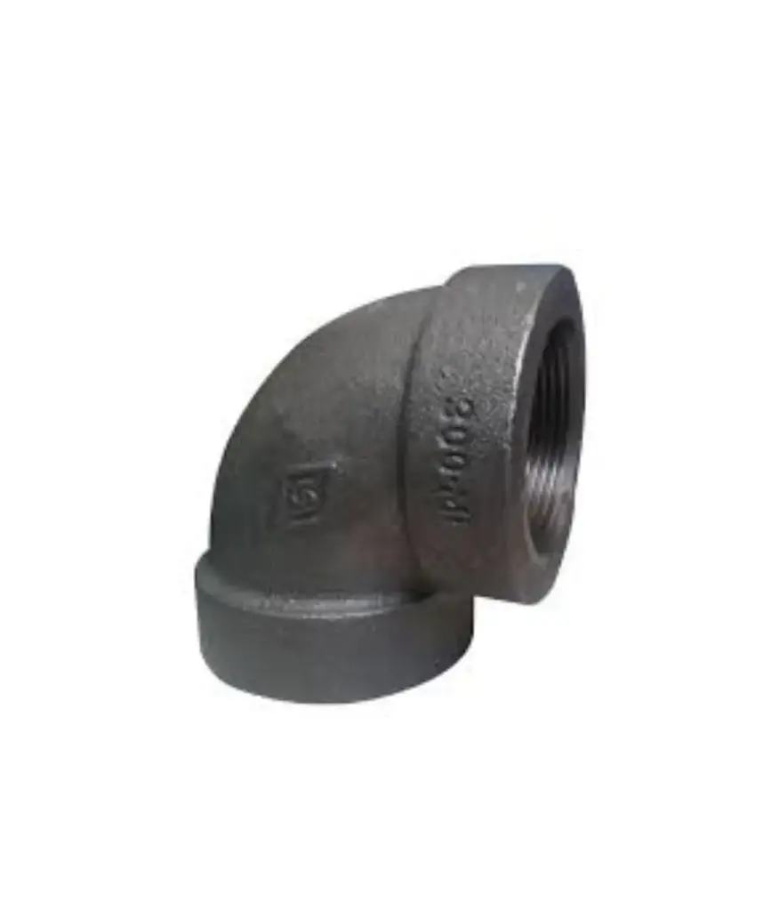 codo Hierro Negro 1 1/2*90º rosc. (300 LB)