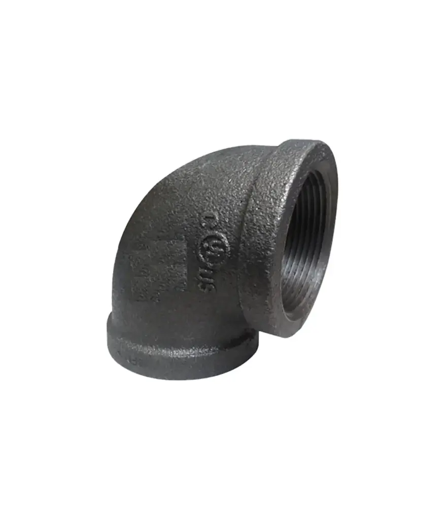 codo Hierro Negro 2*90º rosc. (150LB)