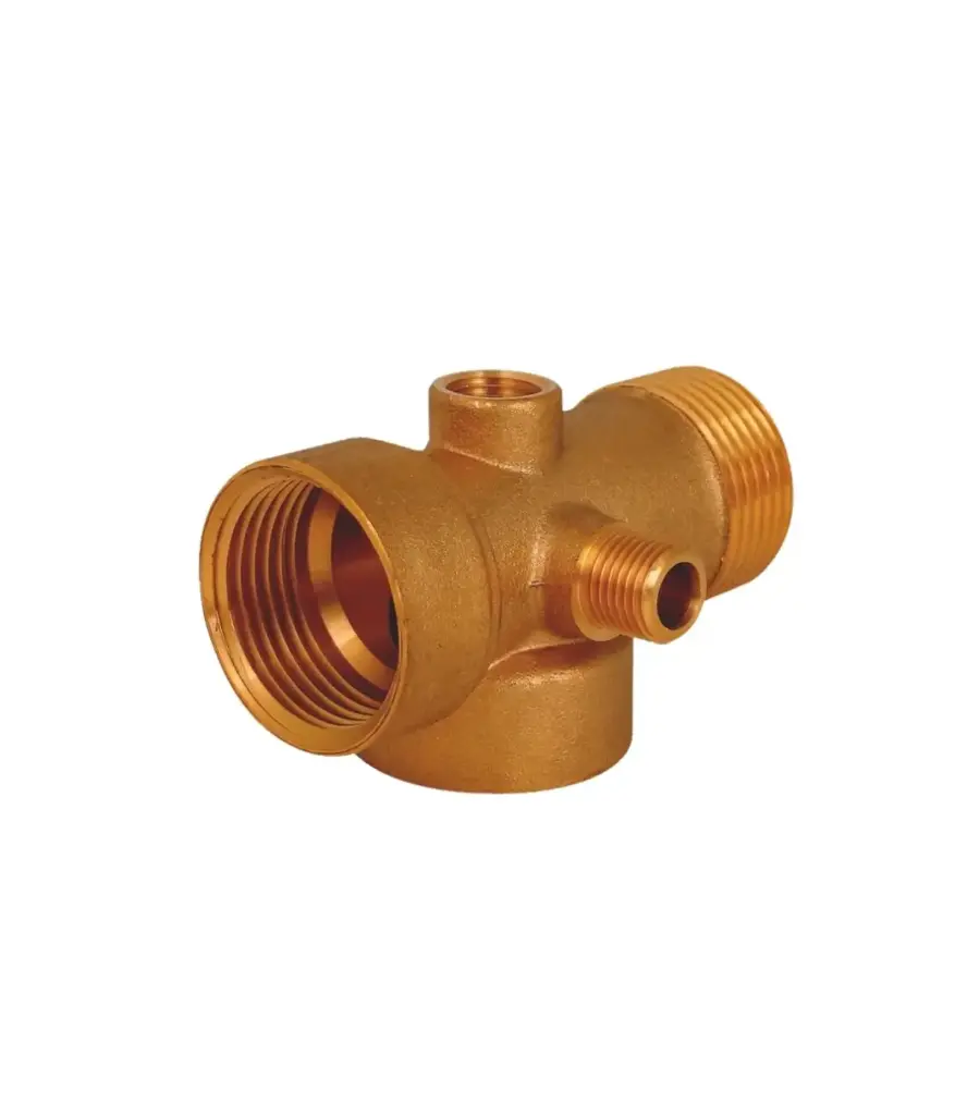 Acople bronce p/tanque y manometro 1" PTK