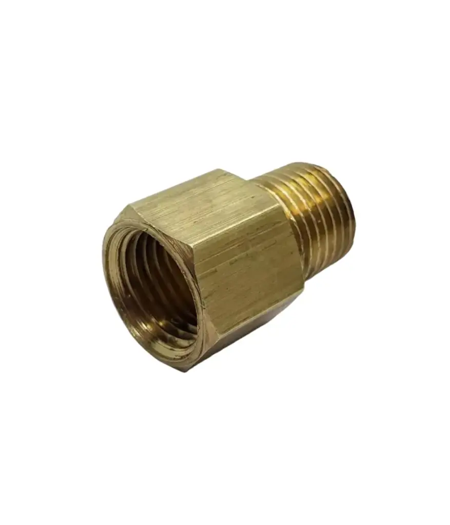 Adaptador bronce rosc. hembra 1/4" * 1/4" p/cañeria