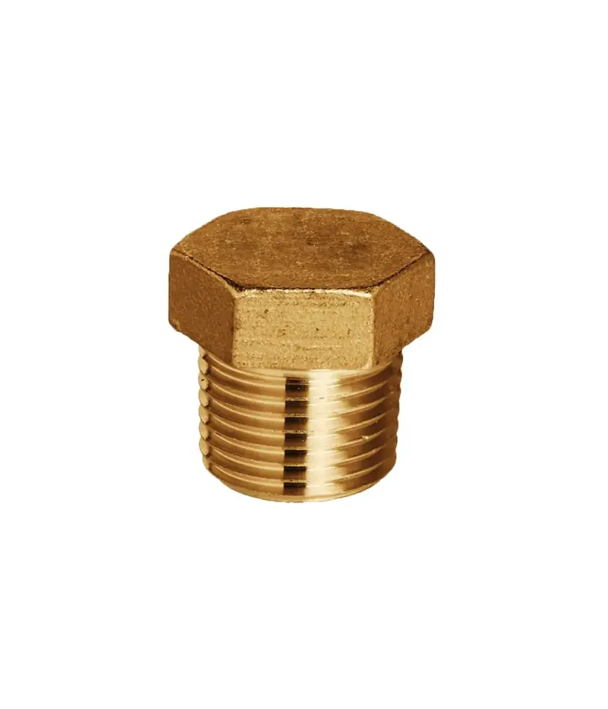 Tapon macho de bronce 1/4"
