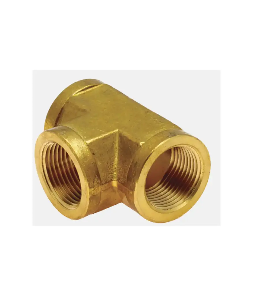 Tee bronce 1/4" NPT
