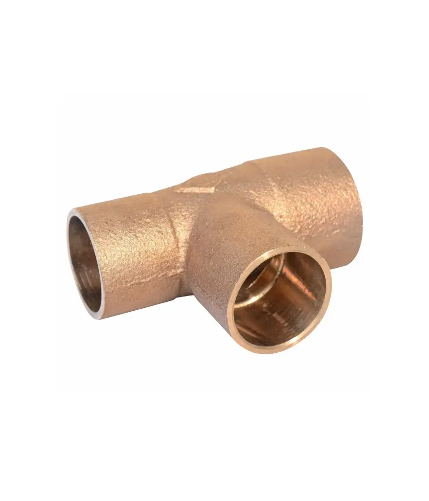Tee bronce 1/4" cañeria