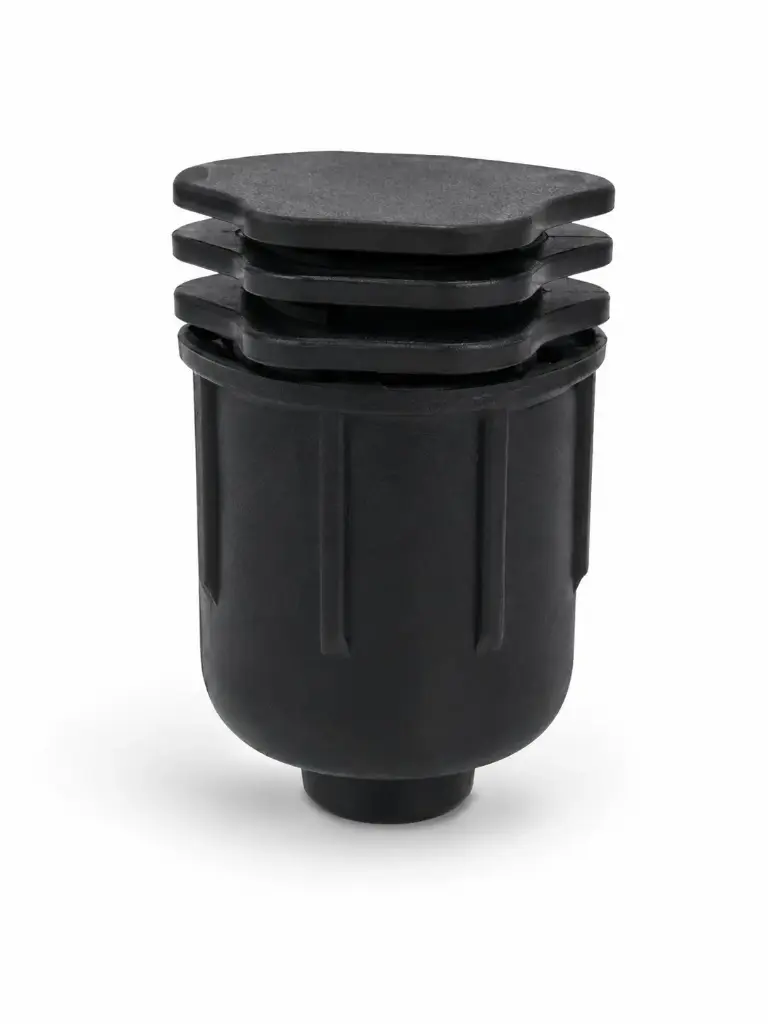 Tapon flex 16mm p/manguera cinta  NEGRO roscable