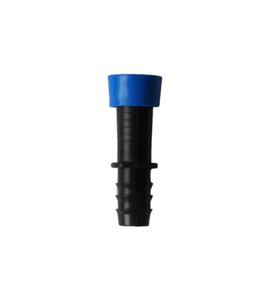 Union flex 16mm a manguera cinta AZUL 16mm c/tuerca
