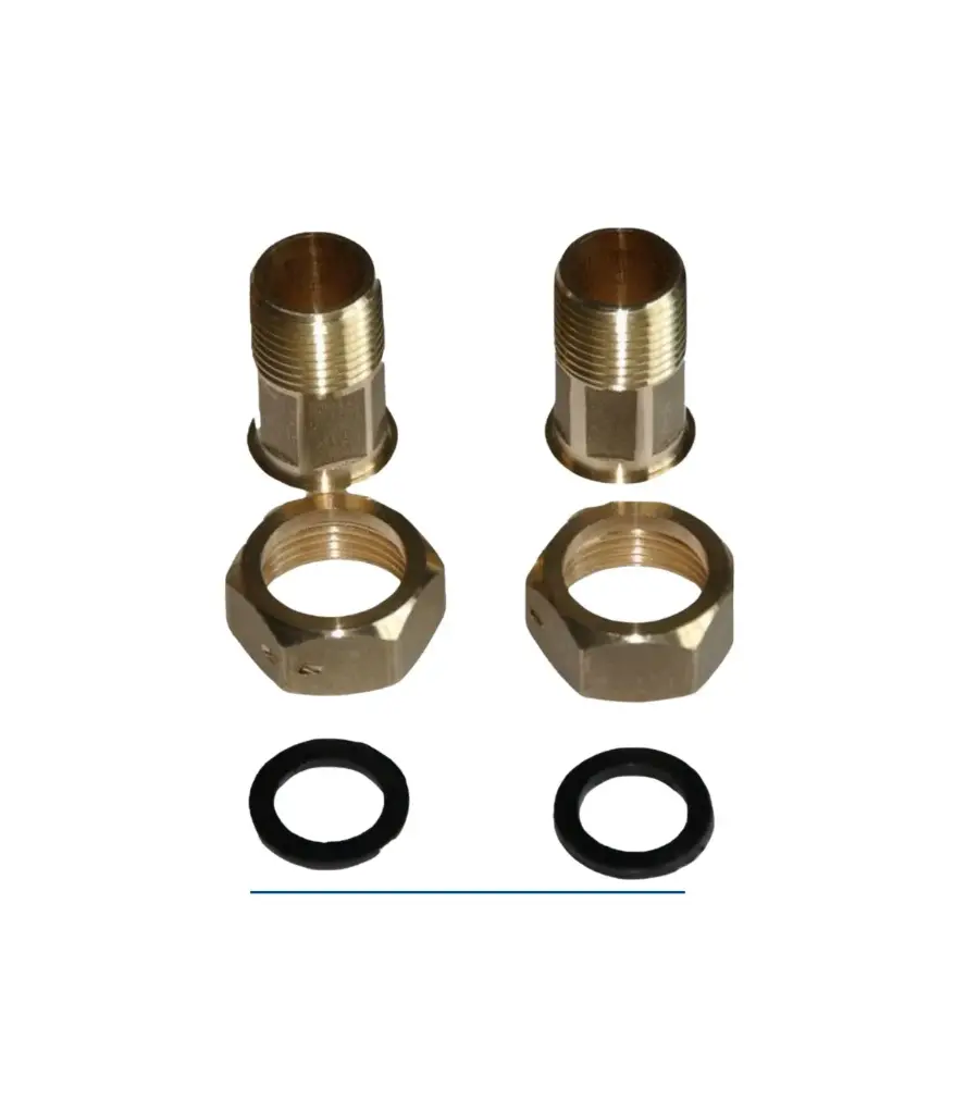 Acople para Medidor 1/2" bronce (par)
