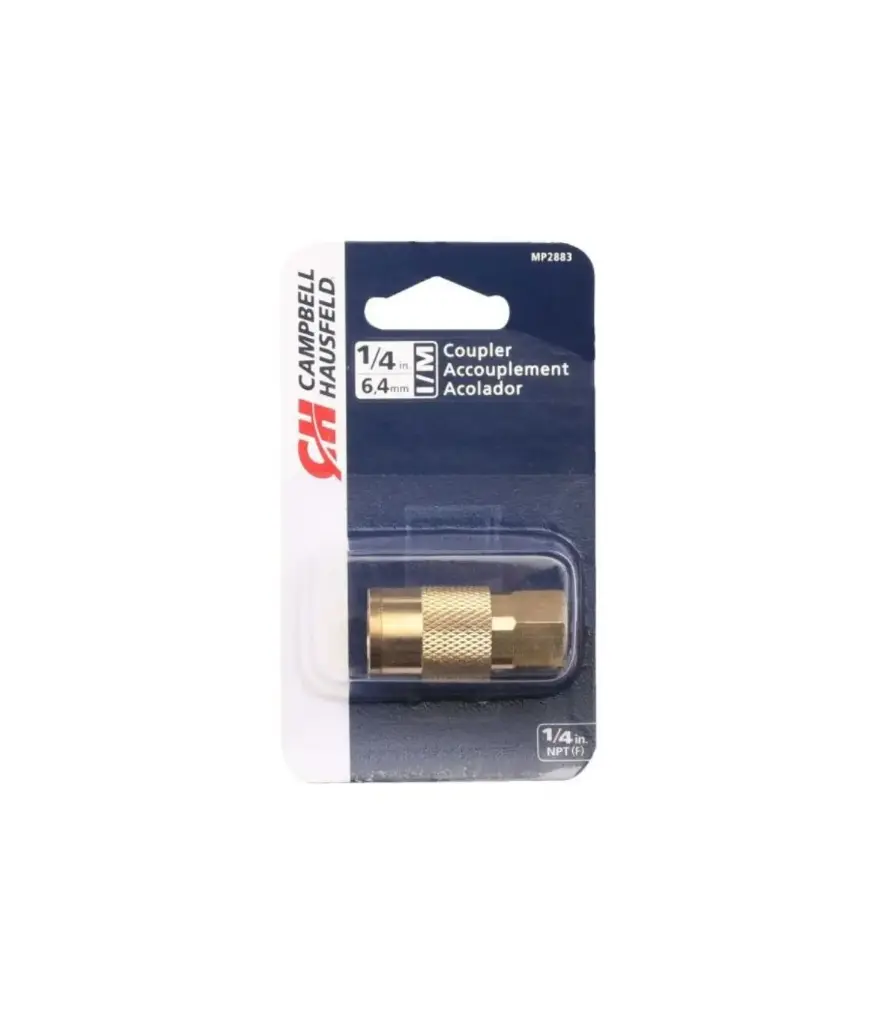 Acople rapido hembra 1/4 NPT Boton Liberador p/llave CAMPBELL (DA403400)